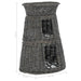 Set coșuri pisici, perne, 3 piese, gri, 47x34x60 cm, răchită - WALTI WALTI