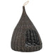 Casă de pisici cu pernă, gri, 40x60 cm, salcie naturală, teepee - WALTI WALTI