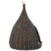 Casă de pisici cu pernă, gri, 40x60 cm, salcie naturală, teepee - WALTI WALTI