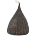 Casă de pisici cu pernă, gri, 40x60 cm, salcie naturală, teepee - WALTI WALTI