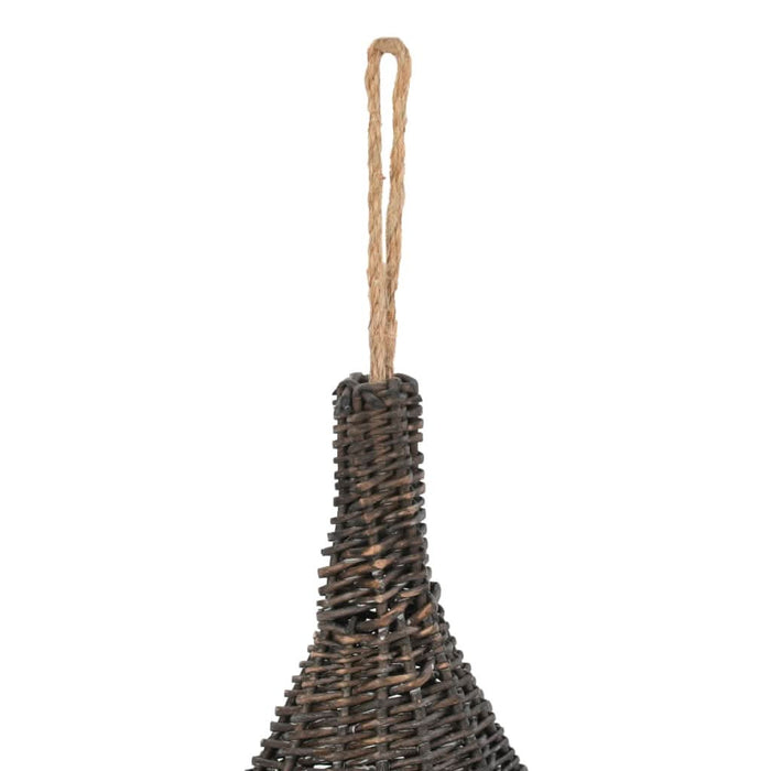 Casă de pisici cu pernă, gri, 40x60 cm, salcie naturală, teepee - WALTI WALTI