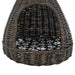 Casă de pisici cu pernă, gri, 40x60 cm, salcie naturală, teepee - WALTI WALTI