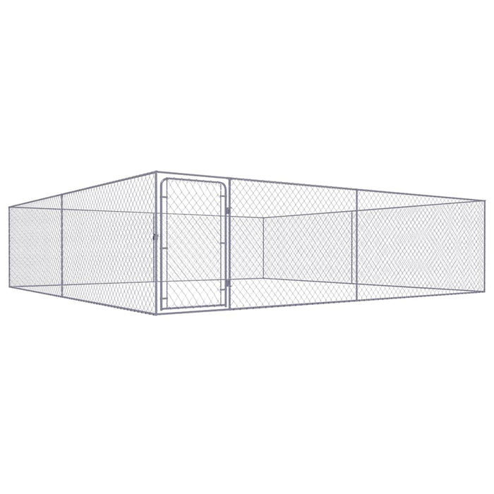 Padoc pentru câini de exterior, 4 x 4 x 1 m, oțel galvanizat - WALTI WALTI