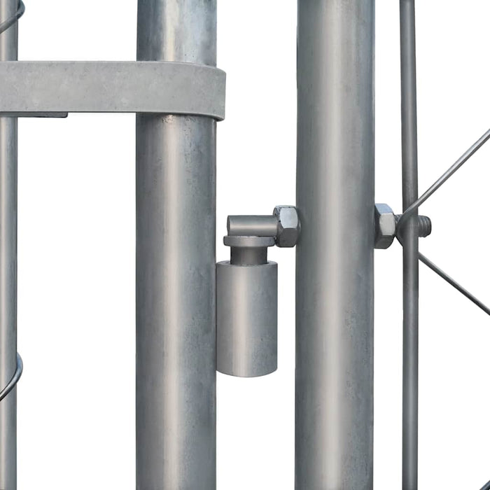 Padoc pentru câini de exterior, 4 x 4 x 1 m, oțel galvanizat - WALTI WALTI