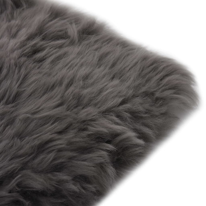 Învelișuri scaun 2 buc. gri deschis 40x40cm piele oaie naturală - WALTI WALTI