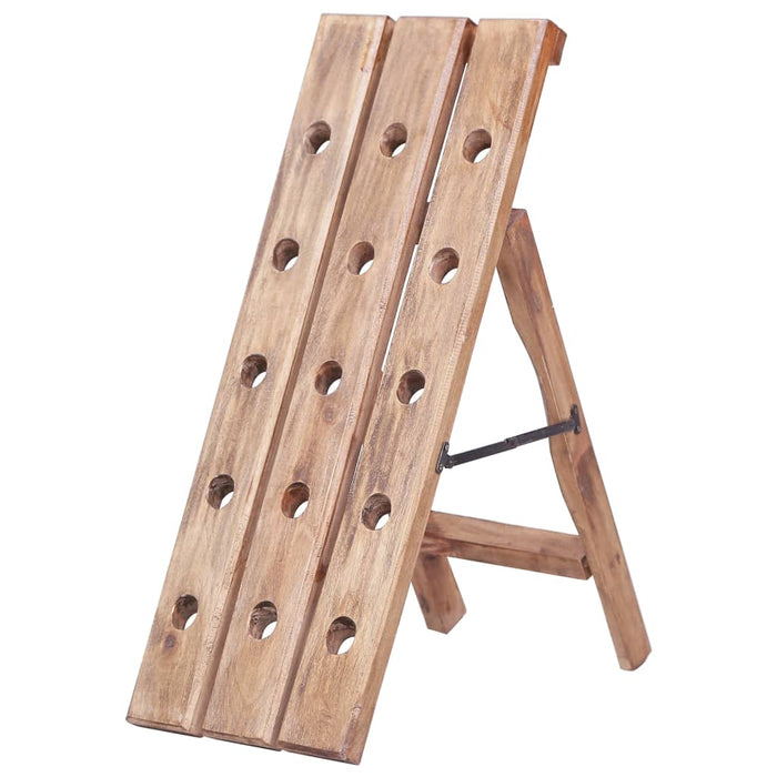 Suport de vin pentru 15 sticle 26x50x70 cm lemn masiv de mahon WALTI