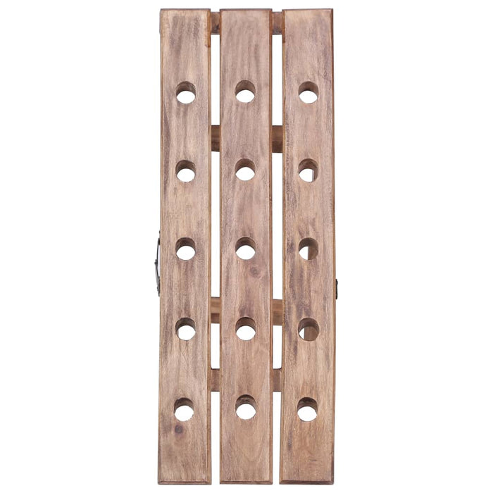 Suport de vin pentru 15 sticle 26x50x70 cm lemn masiv de mahon WALTI