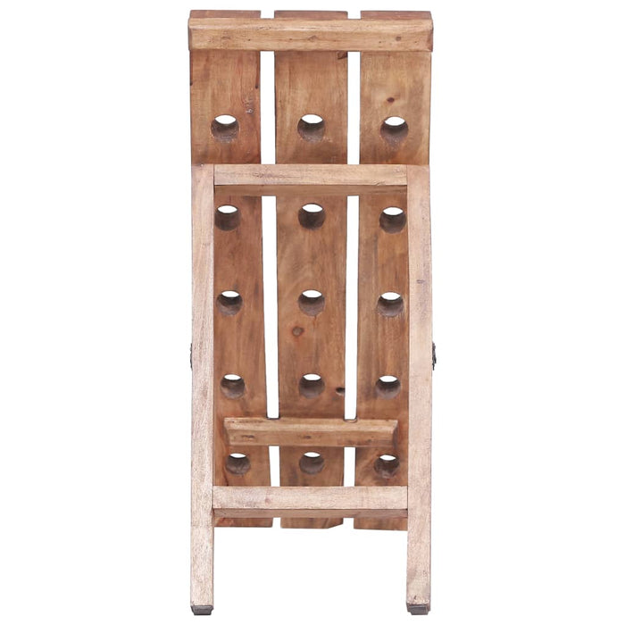 Suport de vin pentru 15 sticle 26x50x70 cm lemn masiv de mahon WALTI