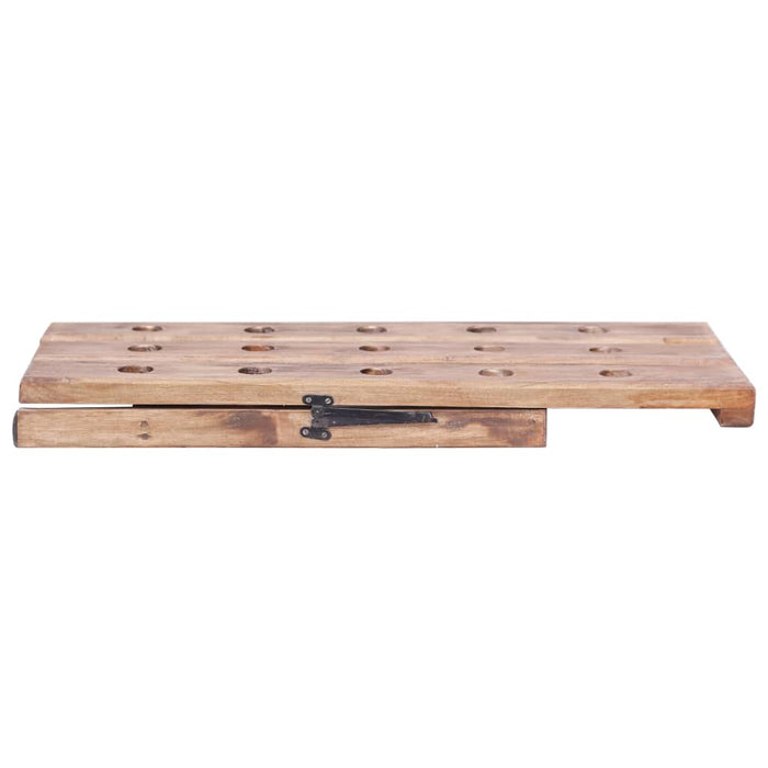 Suport de vin pentru 15 sticle 26x50x70 cm lemn masiv de mahon WALTI