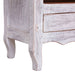 Dulap TV, alb, 120x30x40 cm, lemn masiv de mahon - WALTI WALTI