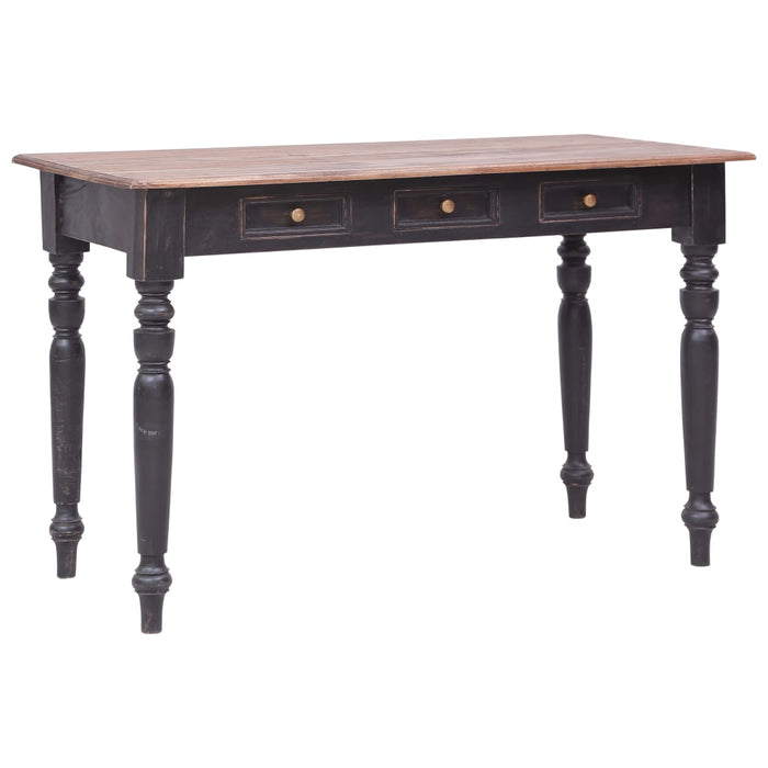 Birou cu 3 sertare, 117 x 57 x 75 cm, lemn masiv de mahon - WALTI WALTI