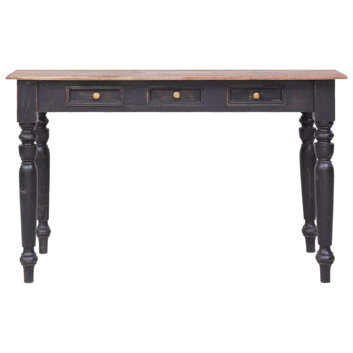 Birou cu 3 sertare, 117 x 57 x 75 cm, lemn masiv de mahon - WALTI WALTI