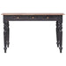 Birou cu 3 sertare, 117 x 57 x 75 cm, lemn masiv de mahon - WALTI WALTI
