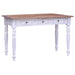 Birou cu sertare, alb, 117x57x75 cm, lemn masiv de mahon - WALTI WALTI