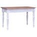 Birou cu sertare, alb, 117x57x75 cm, lemn masiv de mahon - WALTI WALTI