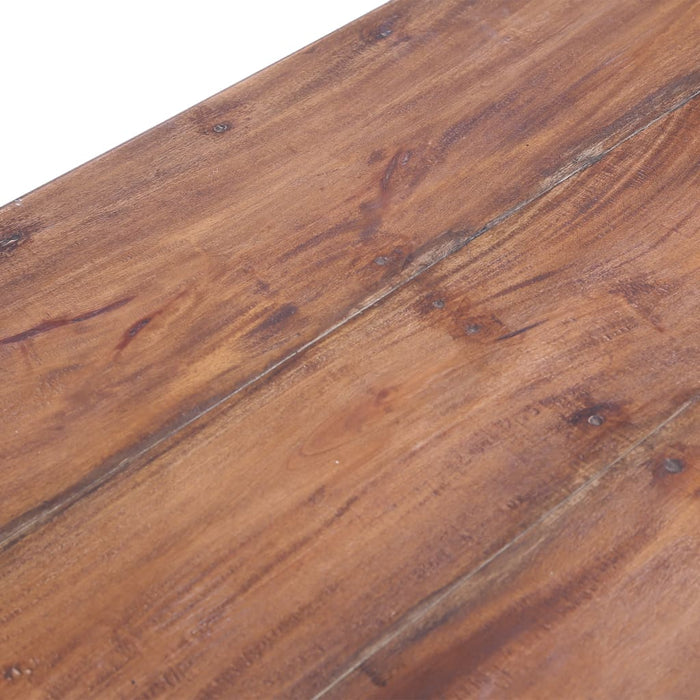 Birou cu sertare, alb, 117x57x75 cm, lemn masiv de mahon - WALTI WALTI