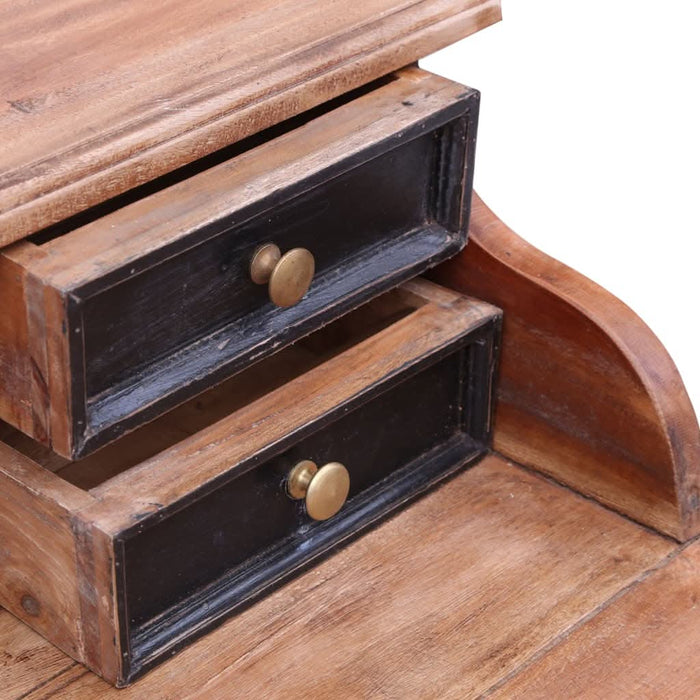 Birou de scris cu sertare, 90x50x101 cm, lemn masiv reciclat - WALTI WALTI