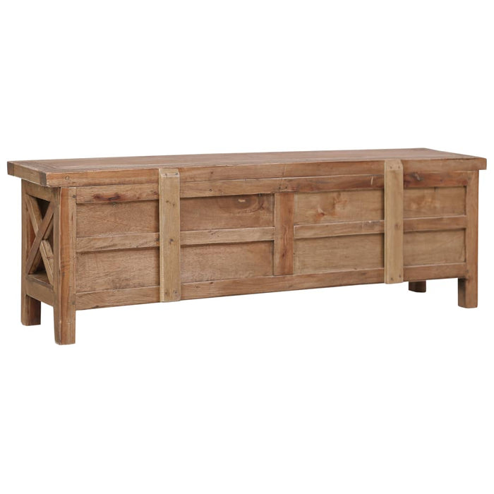 Comodă TV cu 3 sertare, 120 x 30 x 40 cm, lemn masiv de mahon WALTI