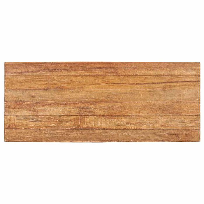 Măsuță cafea, 100x40x47,5 cm amestec lemn masiv reciclat și tec WALTI