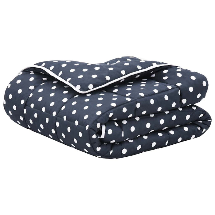 Set pilotă iarnă 3 piese albastru închis 240x220/80x80cm textil WALTI