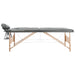 Masă de masaj cu 2 zone, cadru din lemn, antracit, 186 x 68 cm - WALTI WALTI