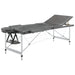 Masă de masaj cu 3 zone, cadru aluminiu, antracit, 186 x 68 cm - WALTI WALTI