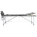 Masă de masaj cu 3 zone, cadru aluminiu, antracit, 186 x 68 cm - WALTI WALTI