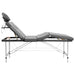 Masă de masaj cu 4 zone, cadru aluminiu, antracit, 186 x 68 cm - WALTI WALTI