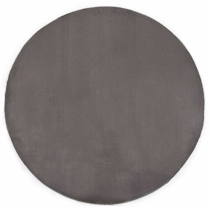 Covor, gri închis, 160 cm, blană ecologică de iepure WALTI