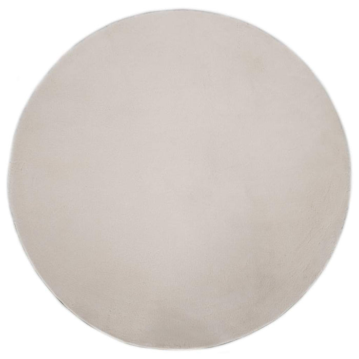 Covor, crem, 80 cm, blană ecologică de iepure WALTI