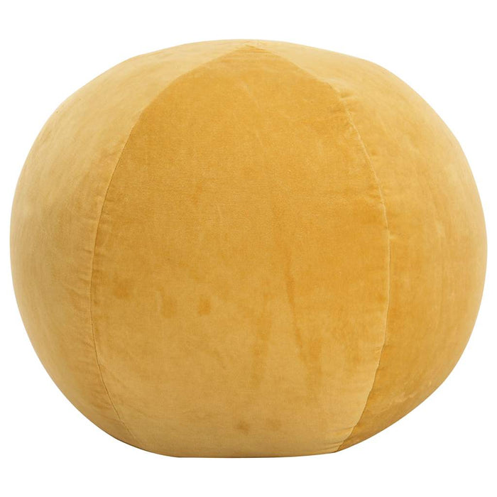 Taburet puf, galben, 50 x 35 cm, catifea WALTI