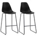 Scaune de bar, 2 buc., negru, plastic - WALTI WALTI