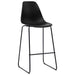 Scaune de bar, 2 buc., negru, plastic - WALTI WALTI