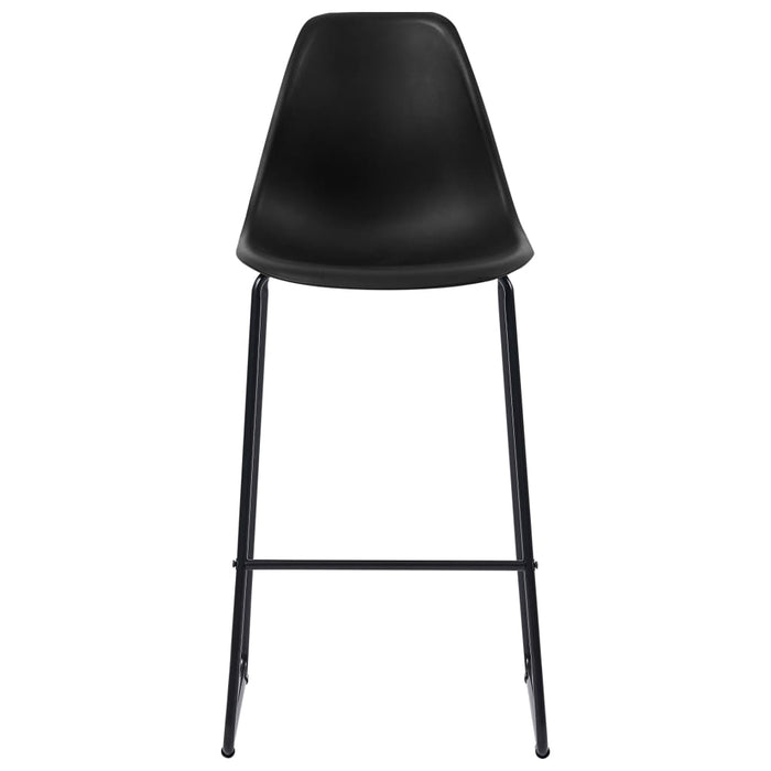 Scaune de bar, 2 buc., negru, plastic - WALTI WALTI