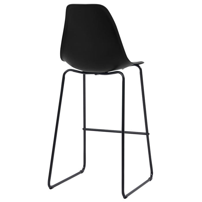Scaune de bar, 2 buc., negru, plastic - WALTI WALTI