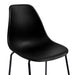 Scaune de bar, 2 buc., negru, plastic - WALTI WALTI