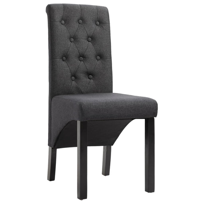 Scaune de bucătărie pivotante, 4 buc., gri închis, textil - WALTI WALTI