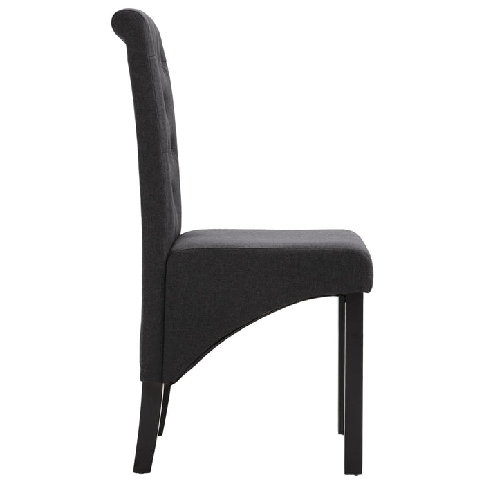 Scaune de bucătărie pivotante, 4 buc., gri închis, textil - WALTI WALTI