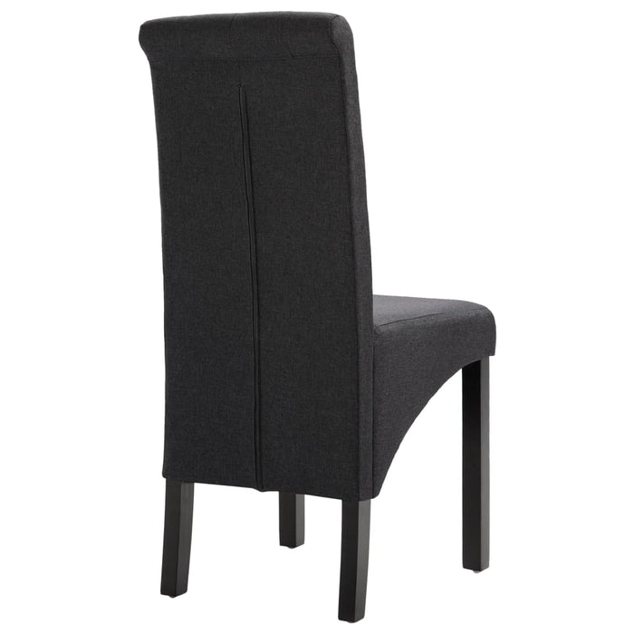 Scaune de bucătărie pivotante, 4 buc., gri închis, textil - WALTI WALTI