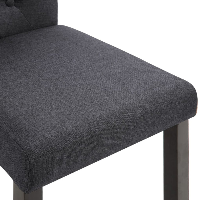 Scaune de sufragerie, 6 buc., gri închis, material textil - WALTI WALTI