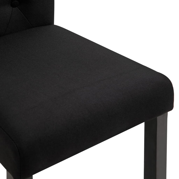 Scaune de bucătărie, 4 buc., negru, material textil - WALTI WALTI