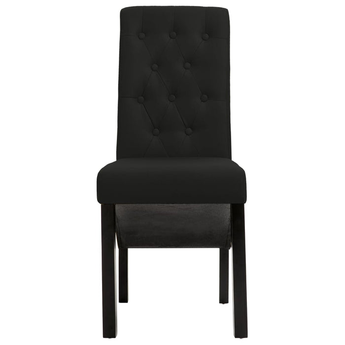 Scaune de sufragerie, 6 buc. negru, material textil - WALTI WALTI