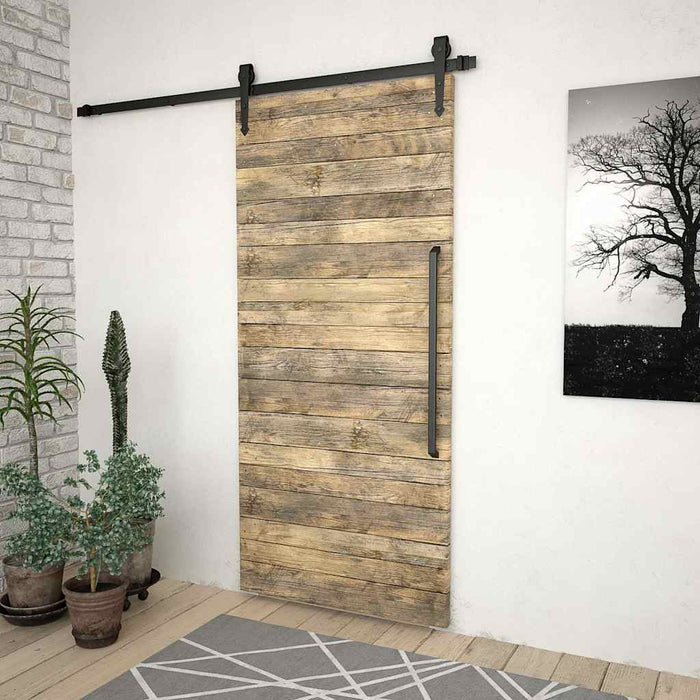 Set feronerie pentru uși glisante SKIEN, negru, 200 cm, oțel WALTI