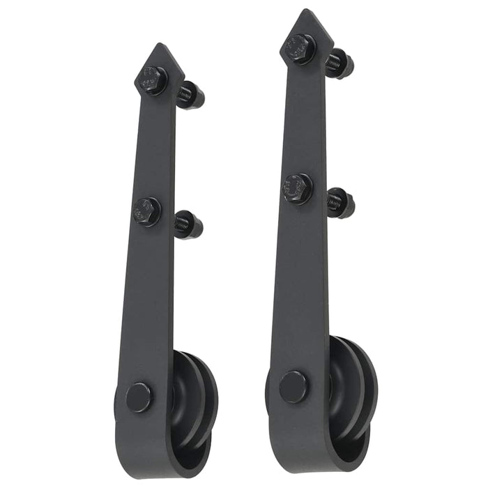Set feronerie pentru uși glisante SKIEN, negru, 200 cm, oțel WALTI