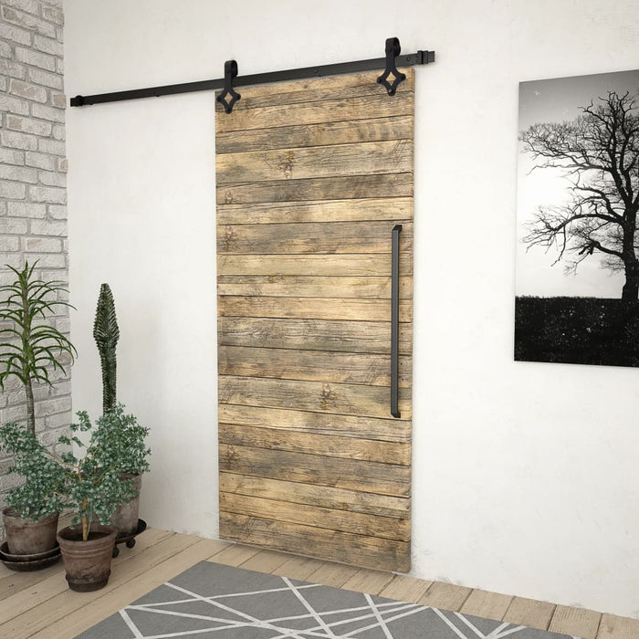 Set feronerie pentru uși glisante SKIEN, negru, 183 cm, oțel WALTI