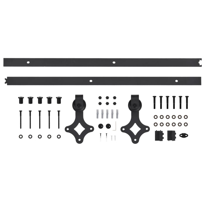 Set feronerie pentru uși glisante SKIEN, negru, 183 cm, oțel WALTI
