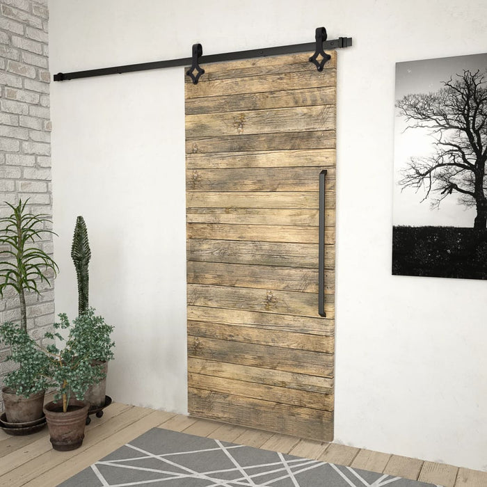 Set feronerie pentru uși glisante SKIEN, negru, 200 cm, oțel WALTI