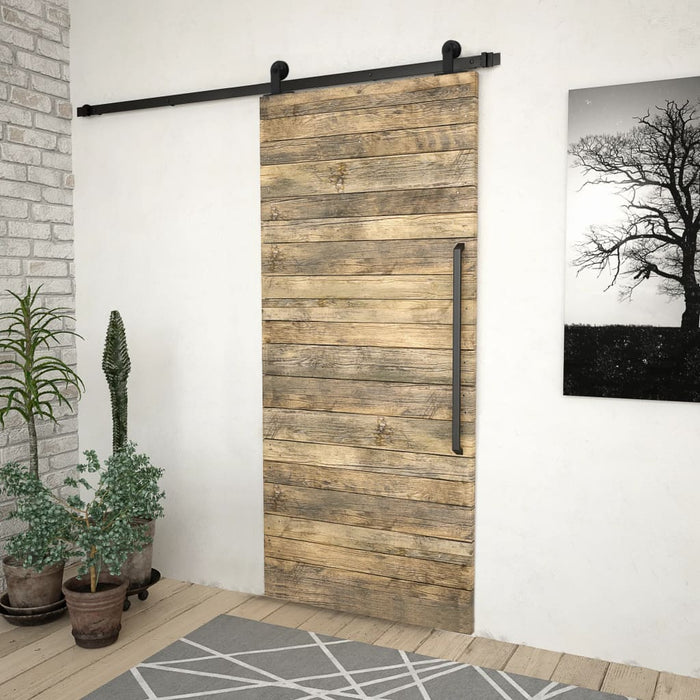 Set feronerie pentru uși glisante SKIEN, negru, 200 cm, oțel WALTI