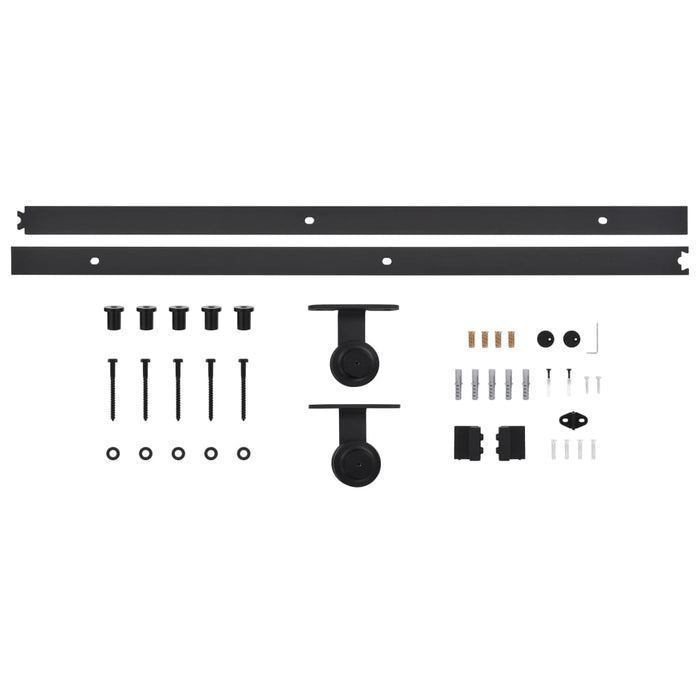Set feronerie pentru uși glisante SKIEN, negru, 200 cm, oțel WALTI