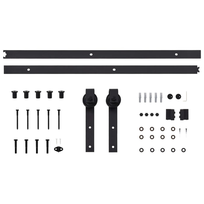 Set feronerie pentru uși glisante SKIEN, negru, 183 cm, oțel WALTI